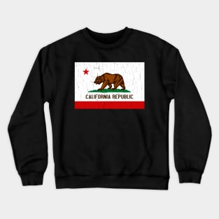 California State Flag (vintage distressed look) Crewneck Sweatshirt